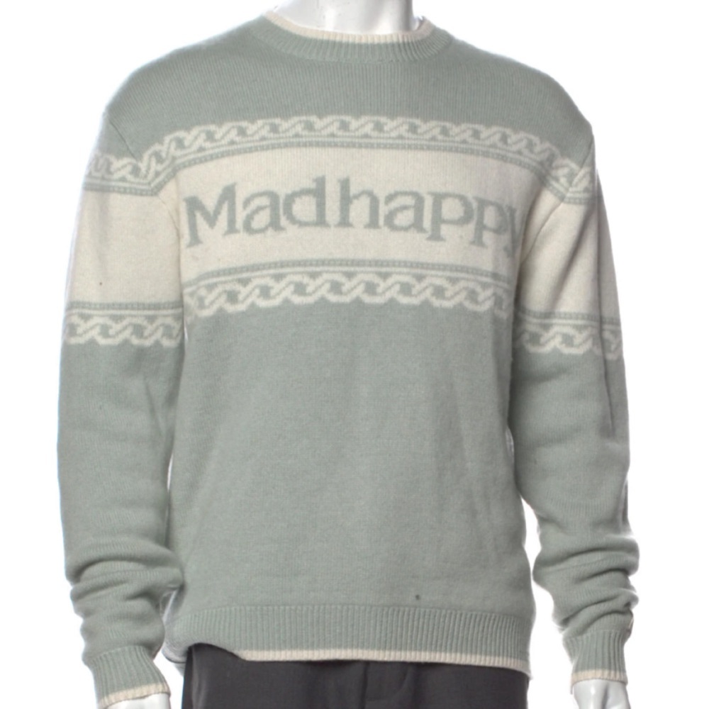 Mad happy cashmere sweater faire isle